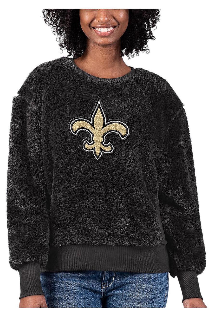 NFL Women's Long Sleeve Fleece Crewneck Saints - Regular